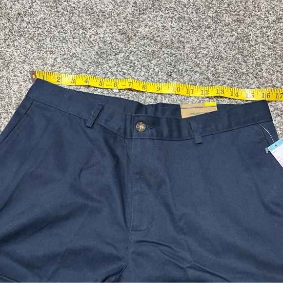 NEW DOCKERS NAVY BLUE BOYS SZ 33 HUSKY UNIFORM FLAT FRONT SHORTS Adjust - Picture 8 of 13